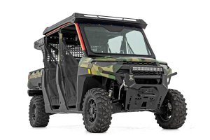 Polaris Ranger XP 1000 Tilt Windshield - Rough Country - Auto-Tilt Glass with Formed Frame